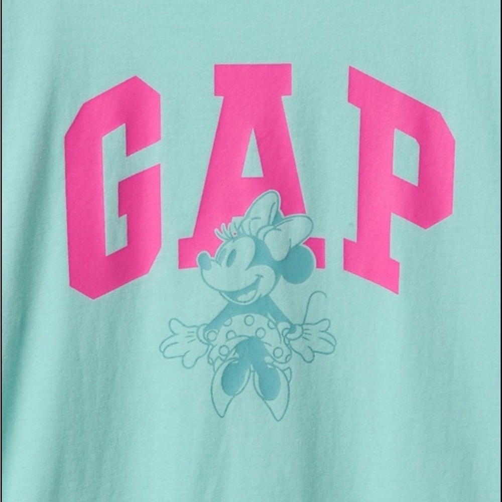 GAP Kids Teal and Pink Minnie Mouse Tee